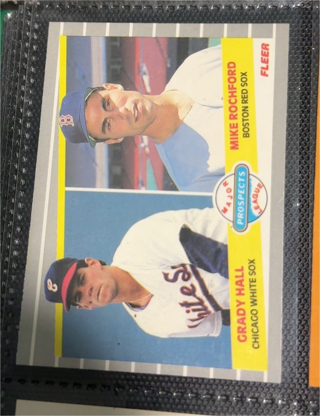 1989 Fleer #650 Grady Hall / Mike Rochford — front