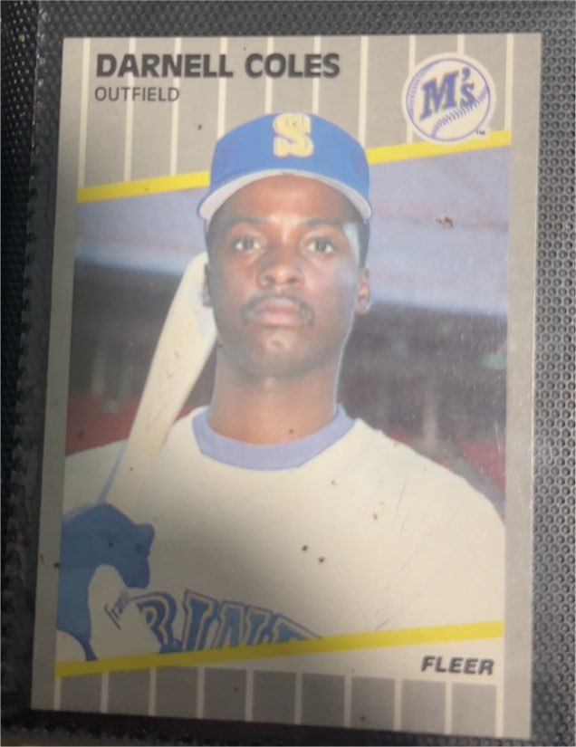 1989 Fleer #544 Darnell Coles — front