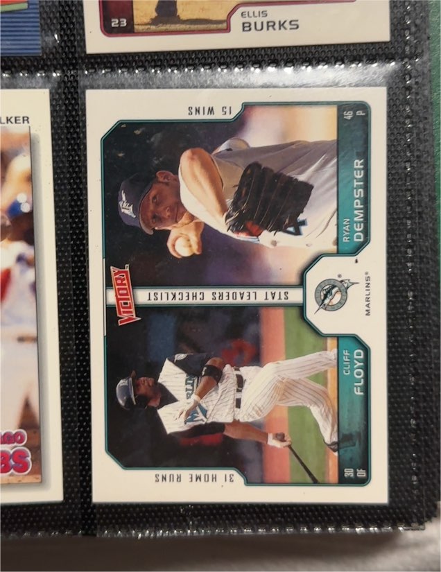 2002 Upper Deck Victory #397 Cliff Floyd/Ryan Dempster — front