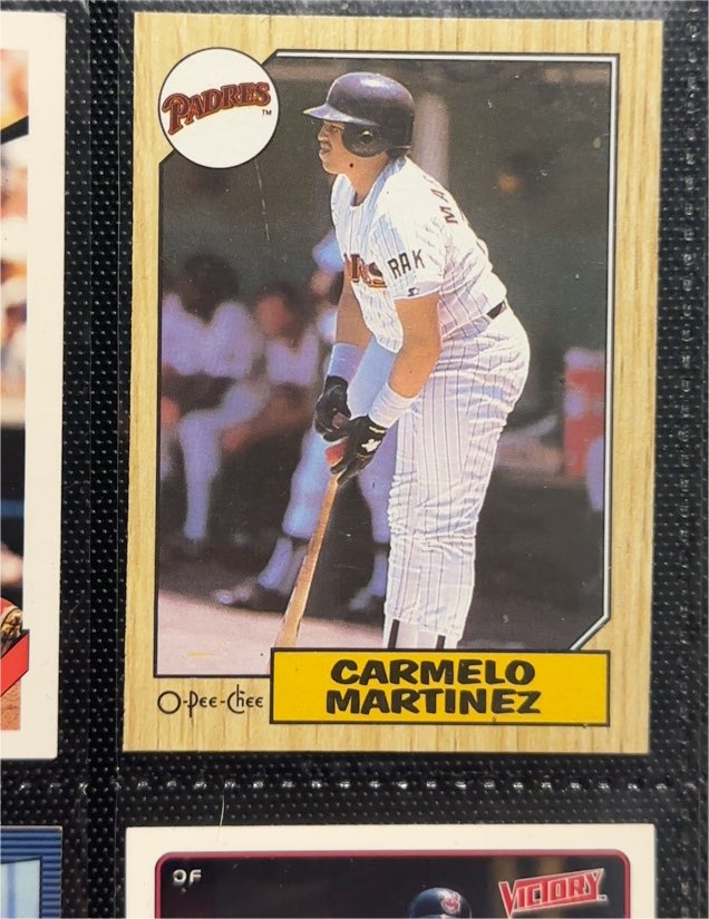 1987 O-Pee-Chee #348 Carmelo Martinez — front