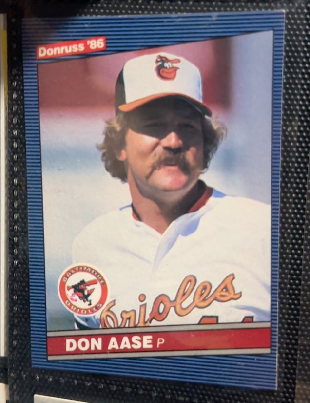 1986 Donruss #392 Don Aase Baltimore Orioles — front