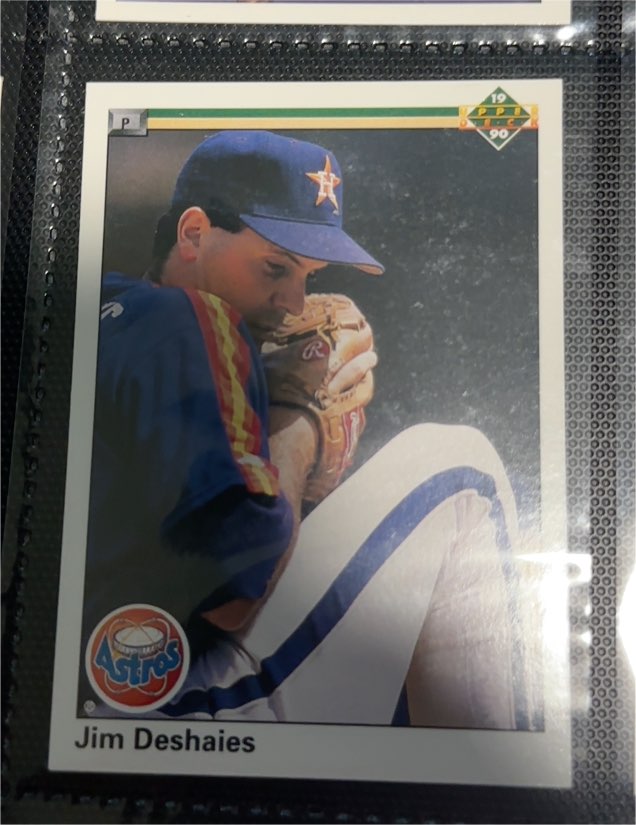 1990 Upper Deck #221 Jim Deshaies — front