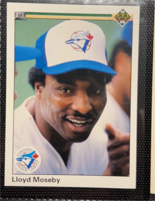 1990 Upper Deck #421 Lloyd Moseby — front