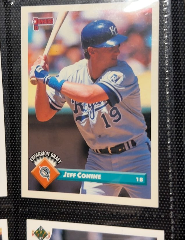 1993 Donruss #765 Jeff Conine — front