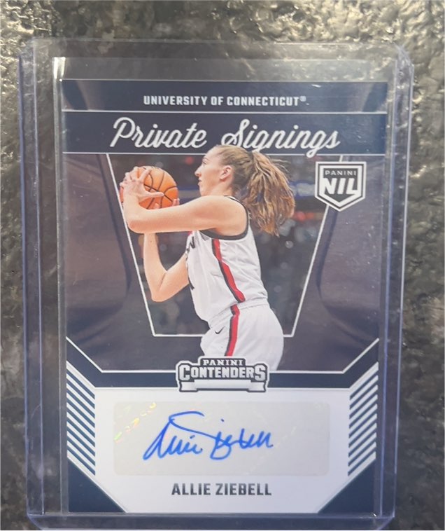 2024-25 Panini Contenders Private Signings Allie Ziebell — front