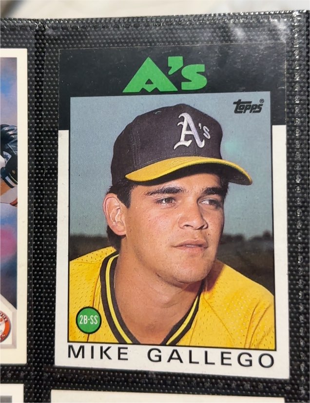 1986 Topps #304 Mike Gallego — front