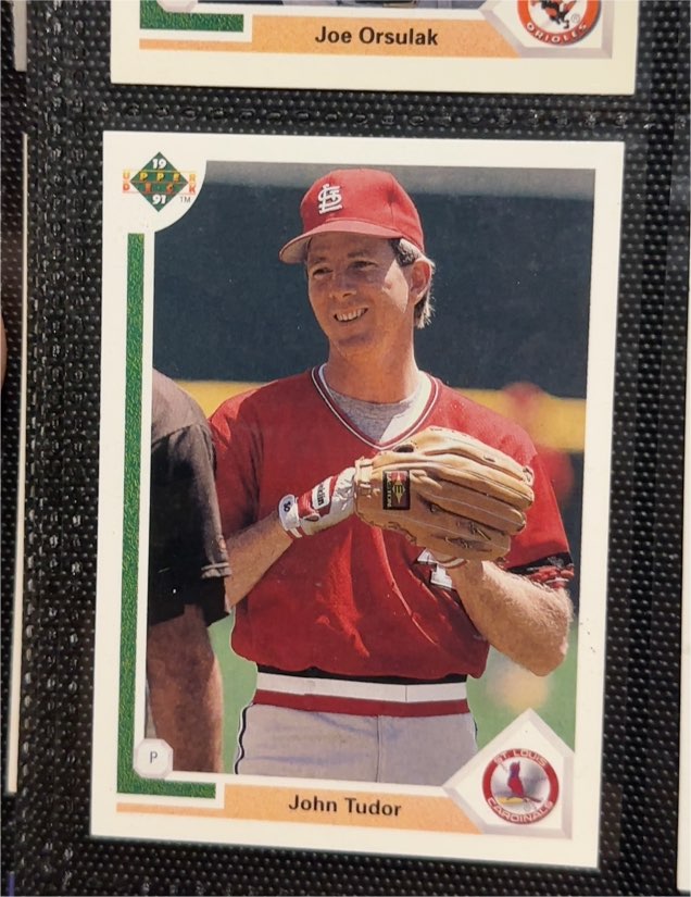 1991 Upper Deck #329 John Tudor — front