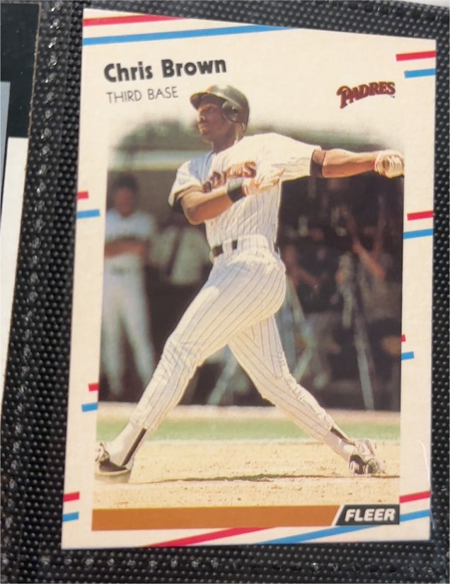 1988 Fleer #578 Chris Brown — front