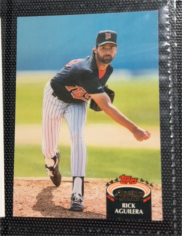1992 Topps Stadium Club #726 Rick Aguilera — front