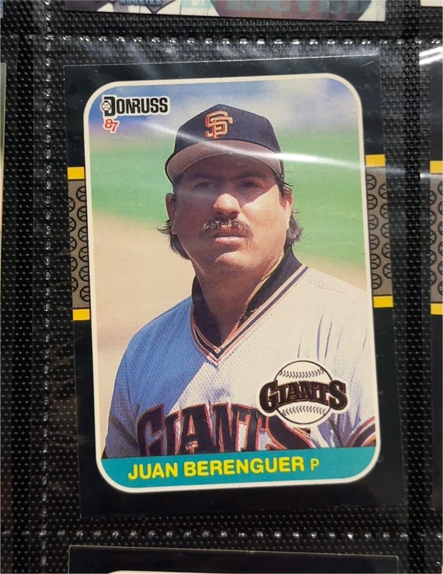 1987 Donruss #616 Juan Berenguer — front