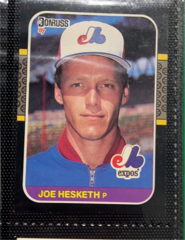 1987 Donruss #134 Joe Hesketh — front