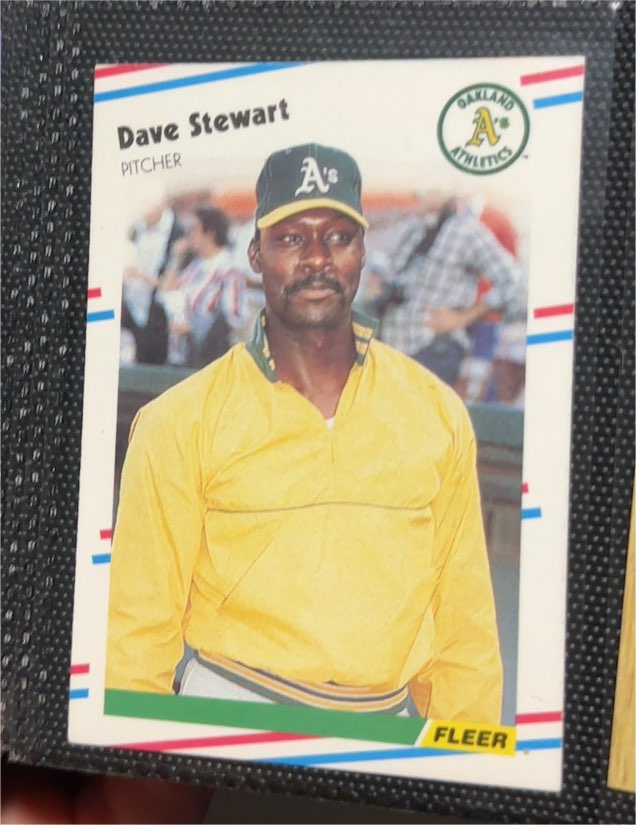 1988 Fleer #295 Dave Stewart — front