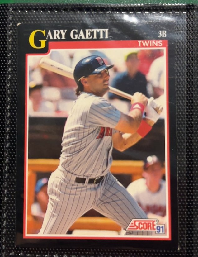 1991 Score #325 Gary Gaetti — front
