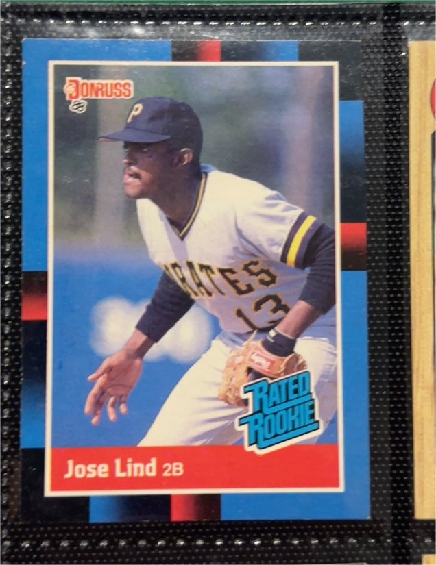 1988 Donruss #38 Jose Lind — front