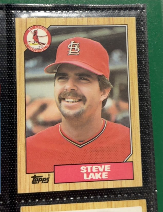 1987 Topps #84 Steve Lake — front