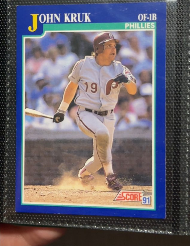 1991 Score #94 John Kruk — front