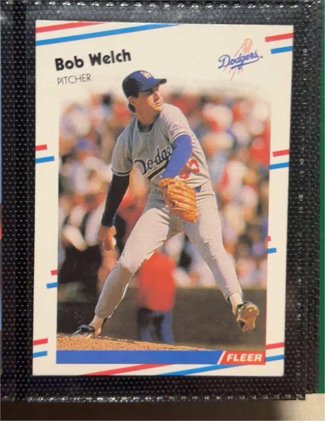 1988 Fleer #529 Bob Welch — front
