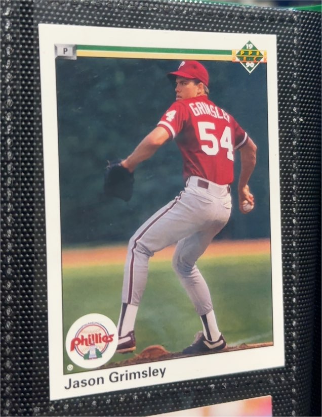 1990 Upper Deck #27 Jason Grimsley — front