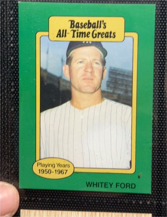 1987 Hygrade All-Time Greats #NNO Whitey Ford — front
