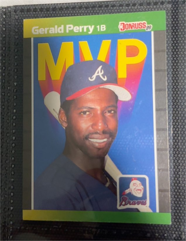 1989 Donruss #BC-24 Gerald Perry — front