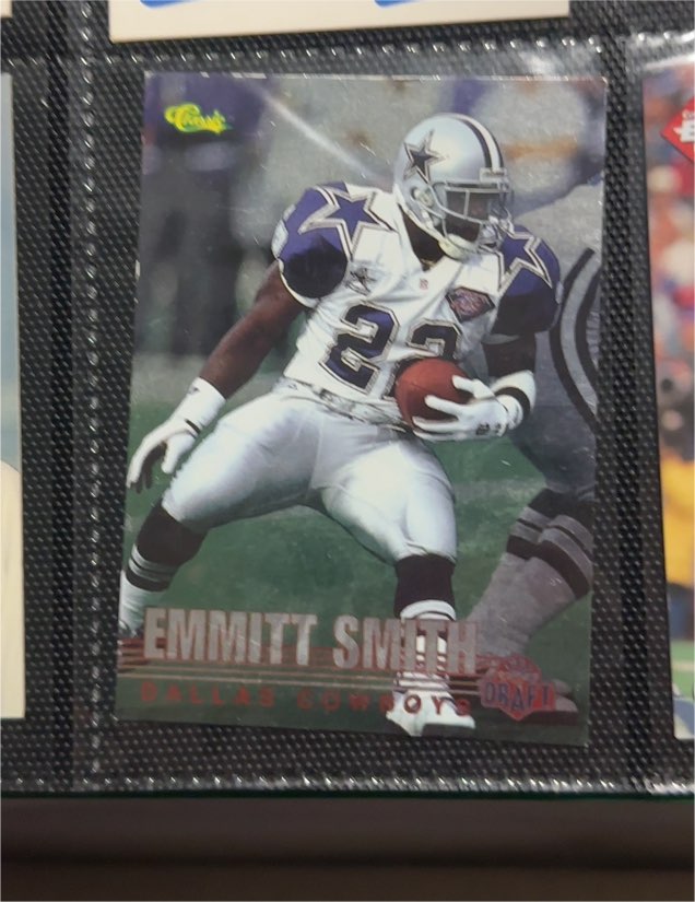 1995 Classic NFL Draft #110 Emmitt Smith Dallas Cowboys — front