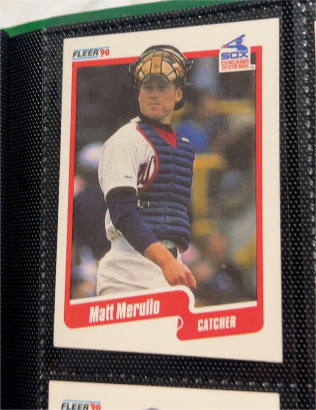 1990 Fleer #542 Matt Merullo — front