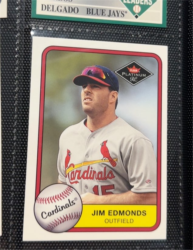 2001 Fleer Platinum #305 Jim Edmonds — front