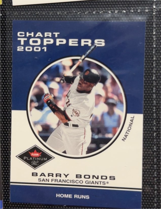 2001 Fleer Platinum #426 Barry Bonds Chart Toppers — front