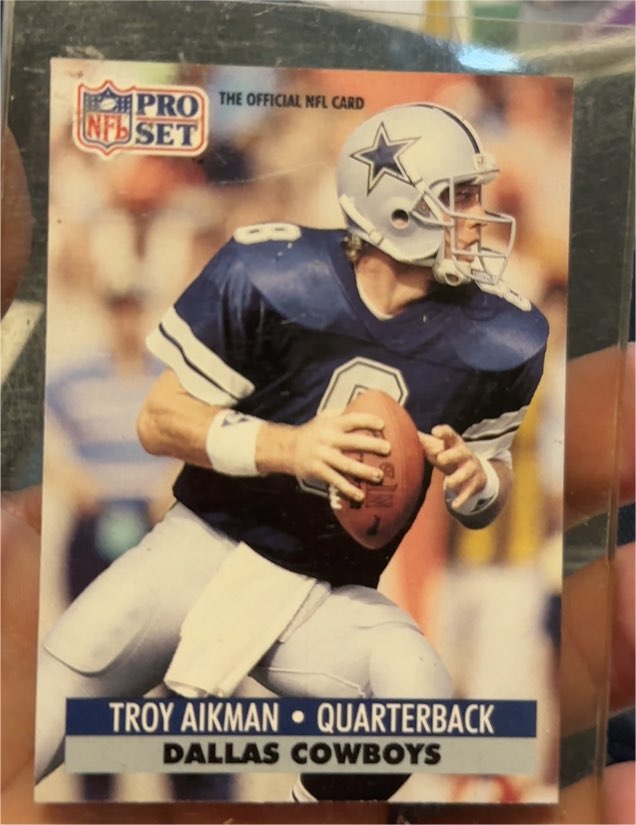 1991 Pro Set #128 Troy Aikman — front