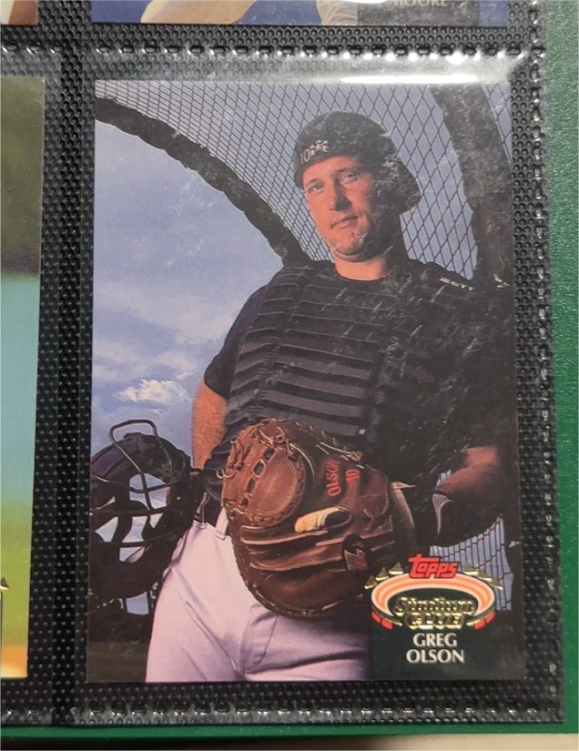 1992 Topps Stadium Club #675 Greg Olson — front