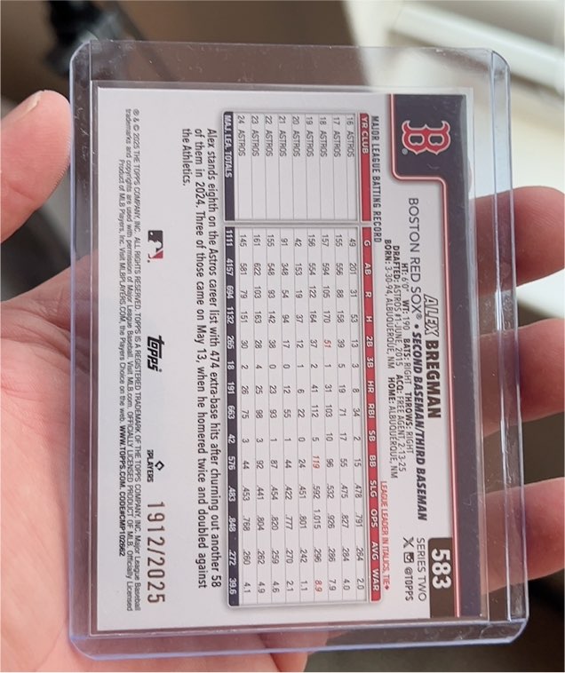 2025 Topps Series 2 #583 Alex Bregman — front