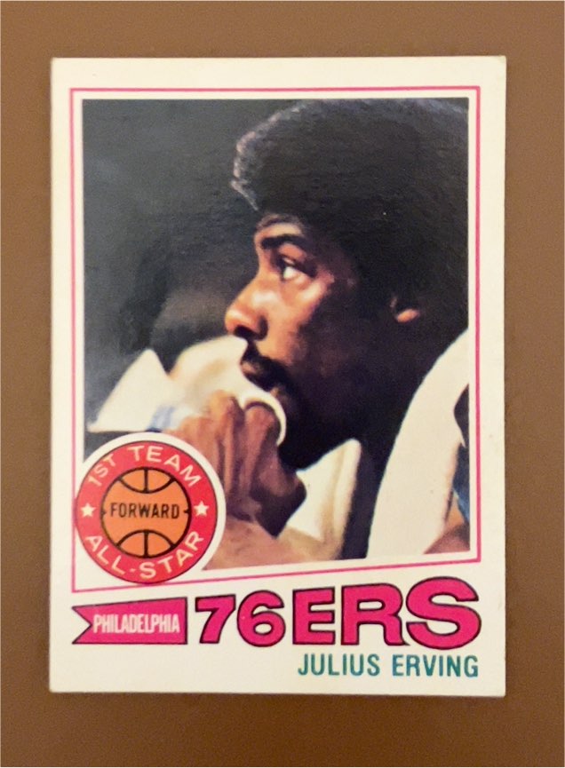 1977-78 Topps #100 Julius Erving — front