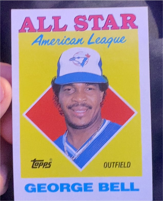 1988 Topps #390 George Bell — front
