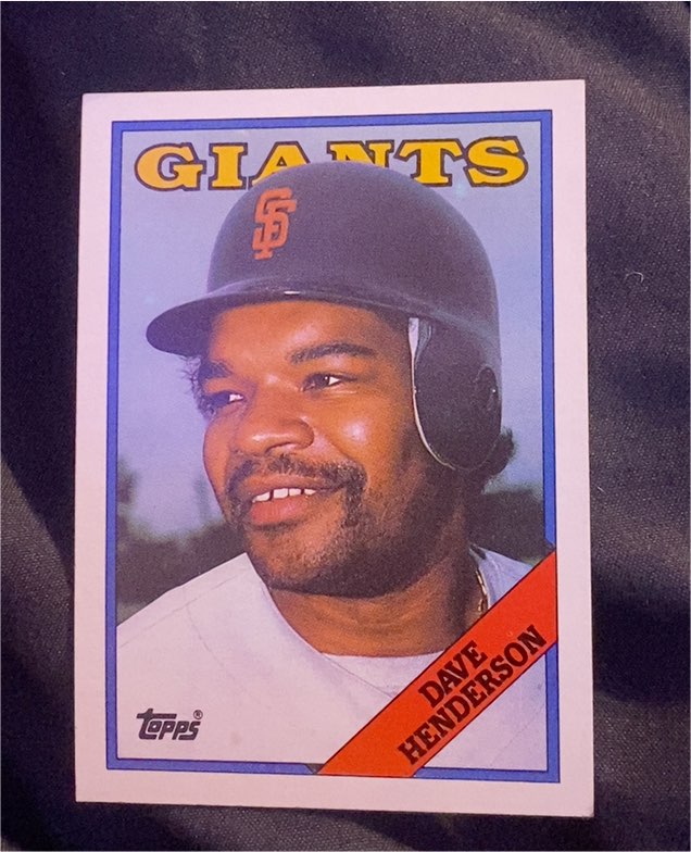 1988 Topps #628 Dave Henderson — front
