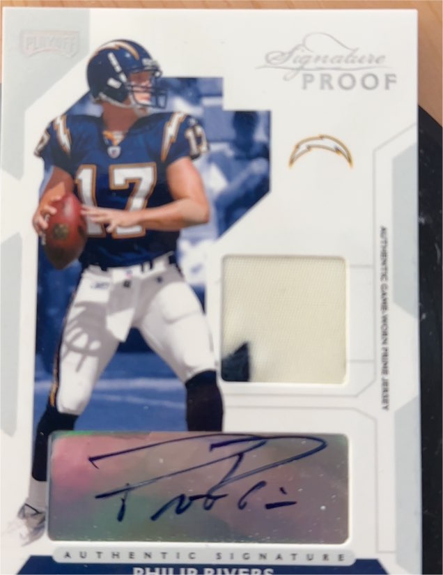 2006 Playoff Signature Proof Philip Rivers — front