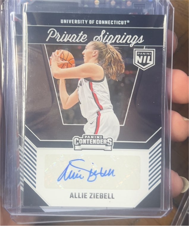 2024-25 Panini Contenders Private Signings #Allie Ziebell — front