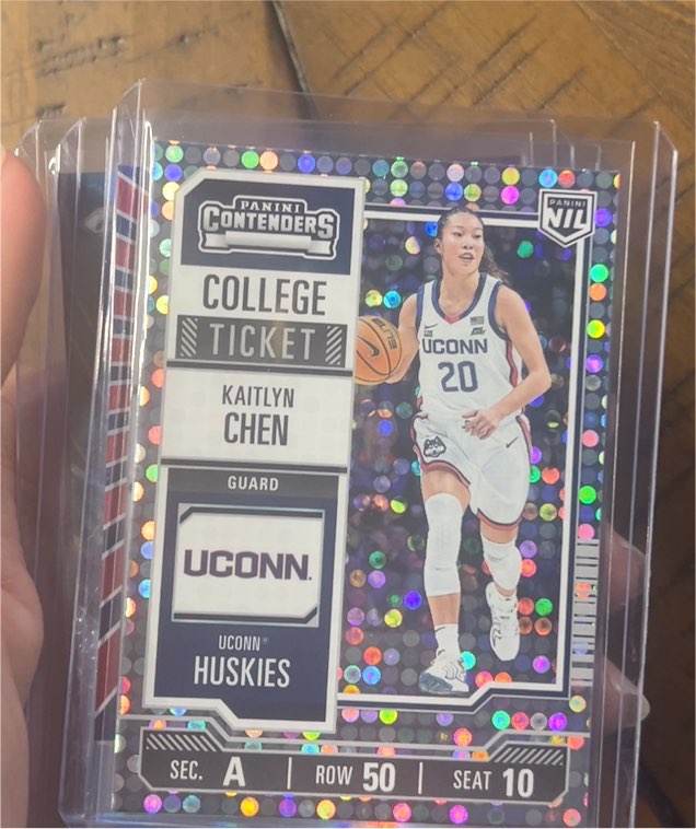 2024-25 Panini Contenders College Ticket #7 Kaitlyn Chen — front