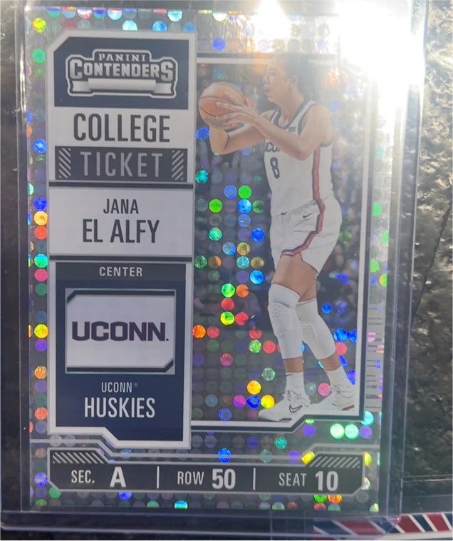 2024-25 Panini Contenders College Ticket #3 Jana El Alfy — front