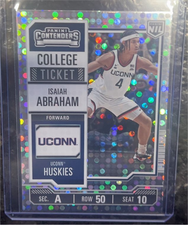 2024 Panini Contenders College Ticket #4 Isaiah Abraham — front