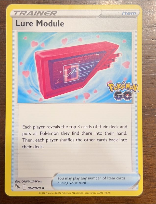 2022 Pokémon TCG Pokémon GO #067 Lure Module — front