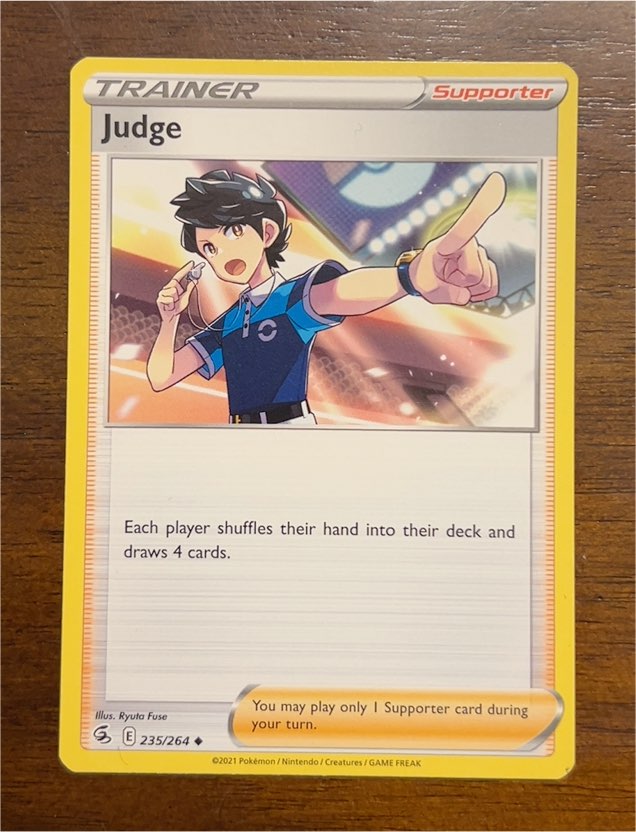 2021 Pokémon TCG Fusion Strike #235 Judge — front
