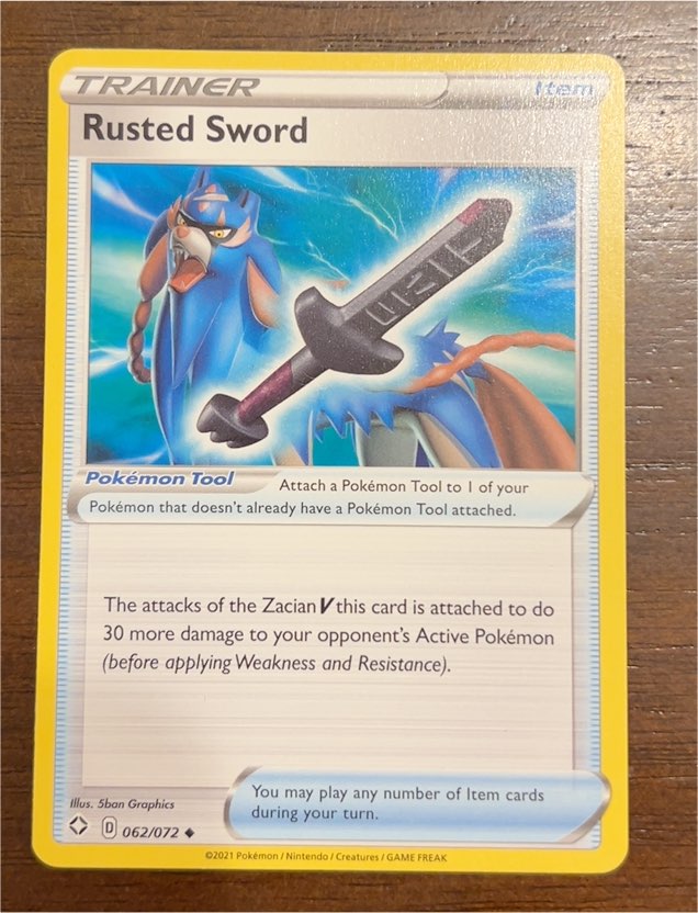 2021 Pokémon TCG Shining Fates #062 Rusted Sword — front