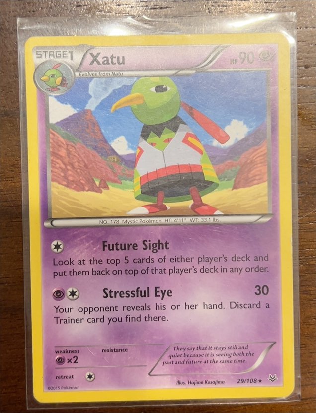 2015 Pokémon XY Roaring Skies #29 Xatu — front
