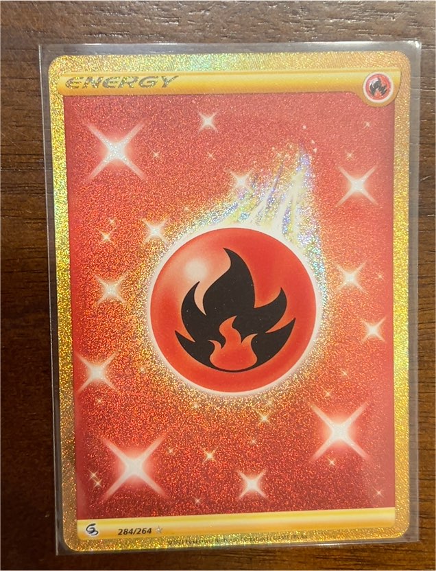 2021 Pokémon TCG Fusion Strike #284 Fire Energy — front