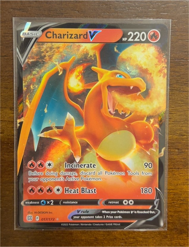 2022 Pokémon TCG Brilliant Stars #017 Charizard V — front