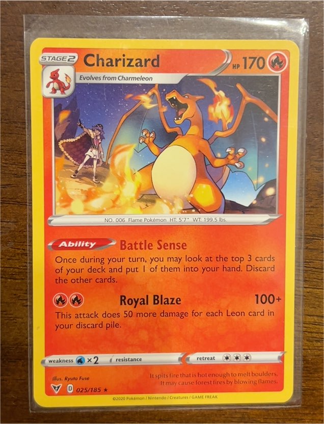 2020 Pokémon Vivid Voltage #025 Charizard — front