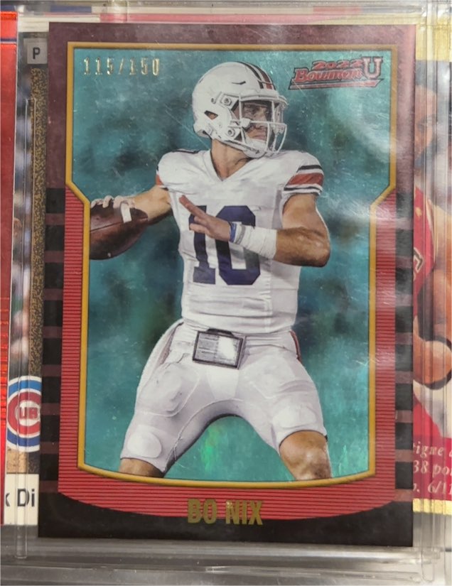 2022 Bowman University #2KB-7 Bo Nix — front