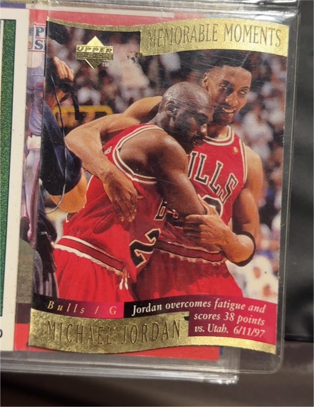 1997-98 Upper Deck Collector's Choice Memorable Moments #1 Michael Jordan — front