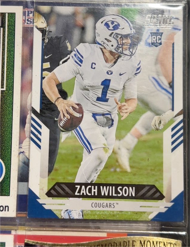 2021 Panini Score #304 Zach Wilson — front