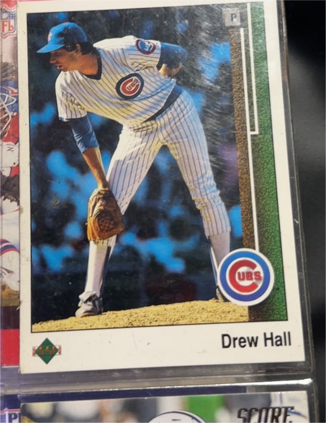 1989 Upper Deck #205 Drew Hall — front